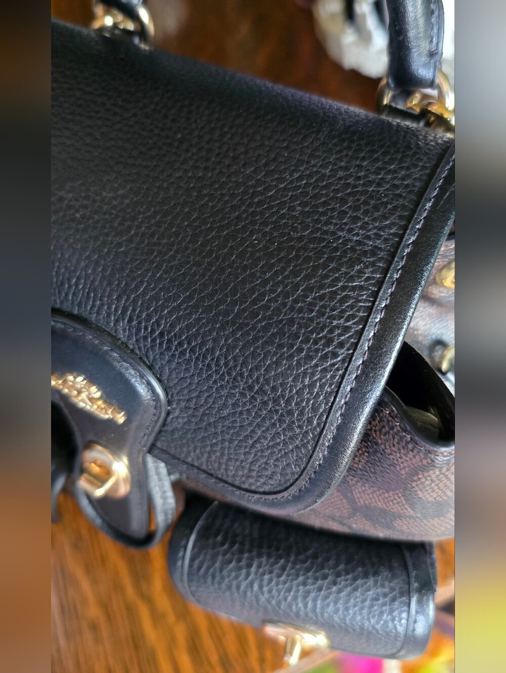 Coach Signature Brown Mini Hadley Mini Backback/Purse - Picture 3 of 10